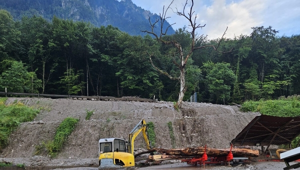 Port-Valais: la route reste fermée au moins jusqu'à jeudi soir